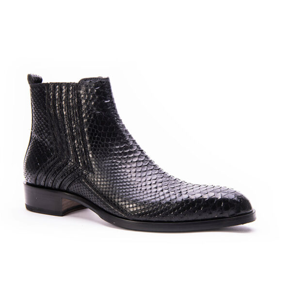 Jo Ghost Stivaletto nero in pitone 2014 In Saldo