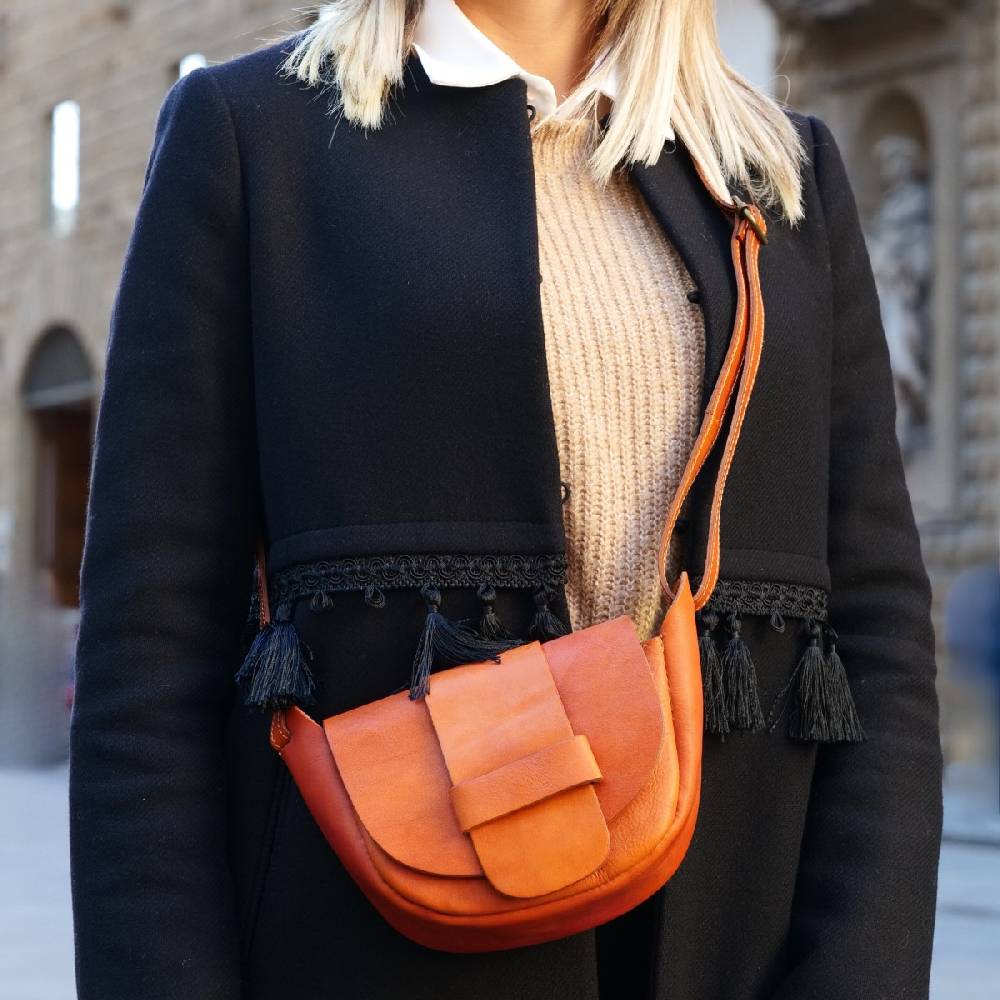 Lartigiano Del Cuoio Minibag artigianale da donna in morbida pelle Made in Italy Italy