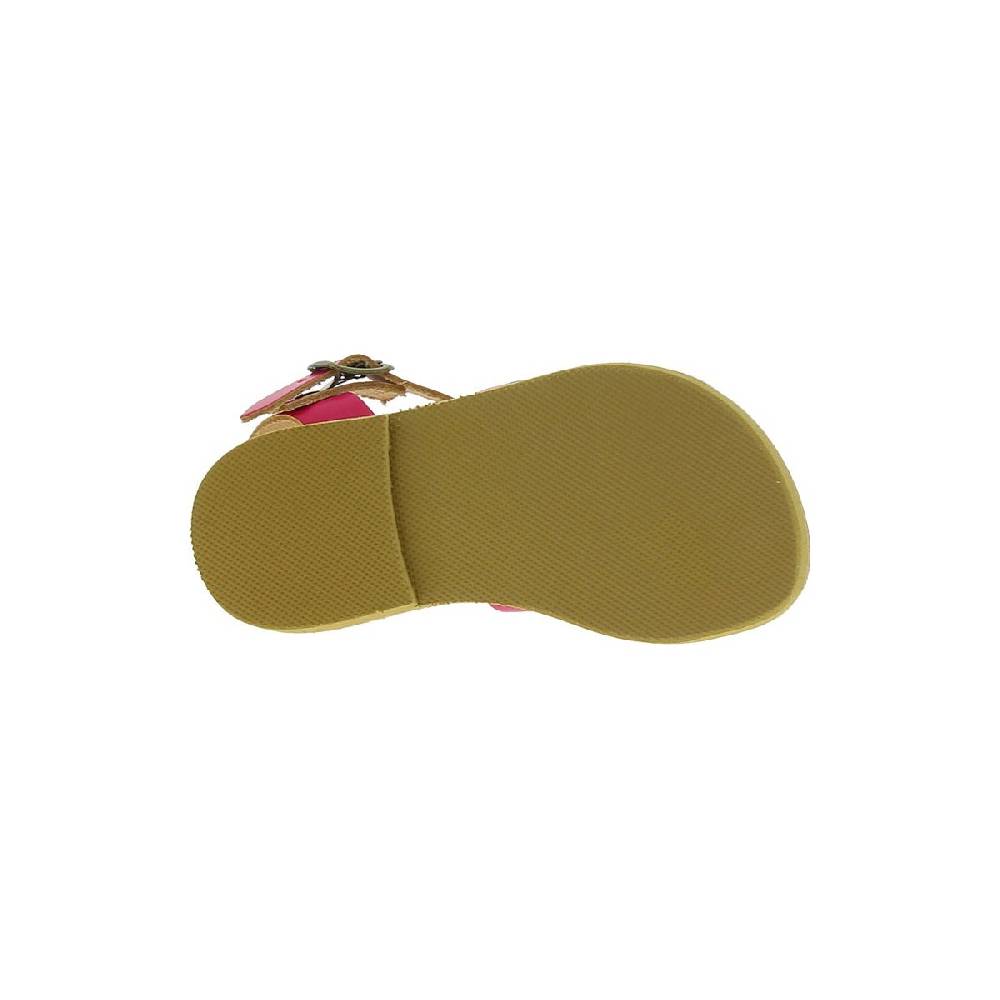 Lartigiano Del Cuoio Sandali gladiatore da bambina in pelle di vitello fucsia chiusura con fibbia Sottocosto