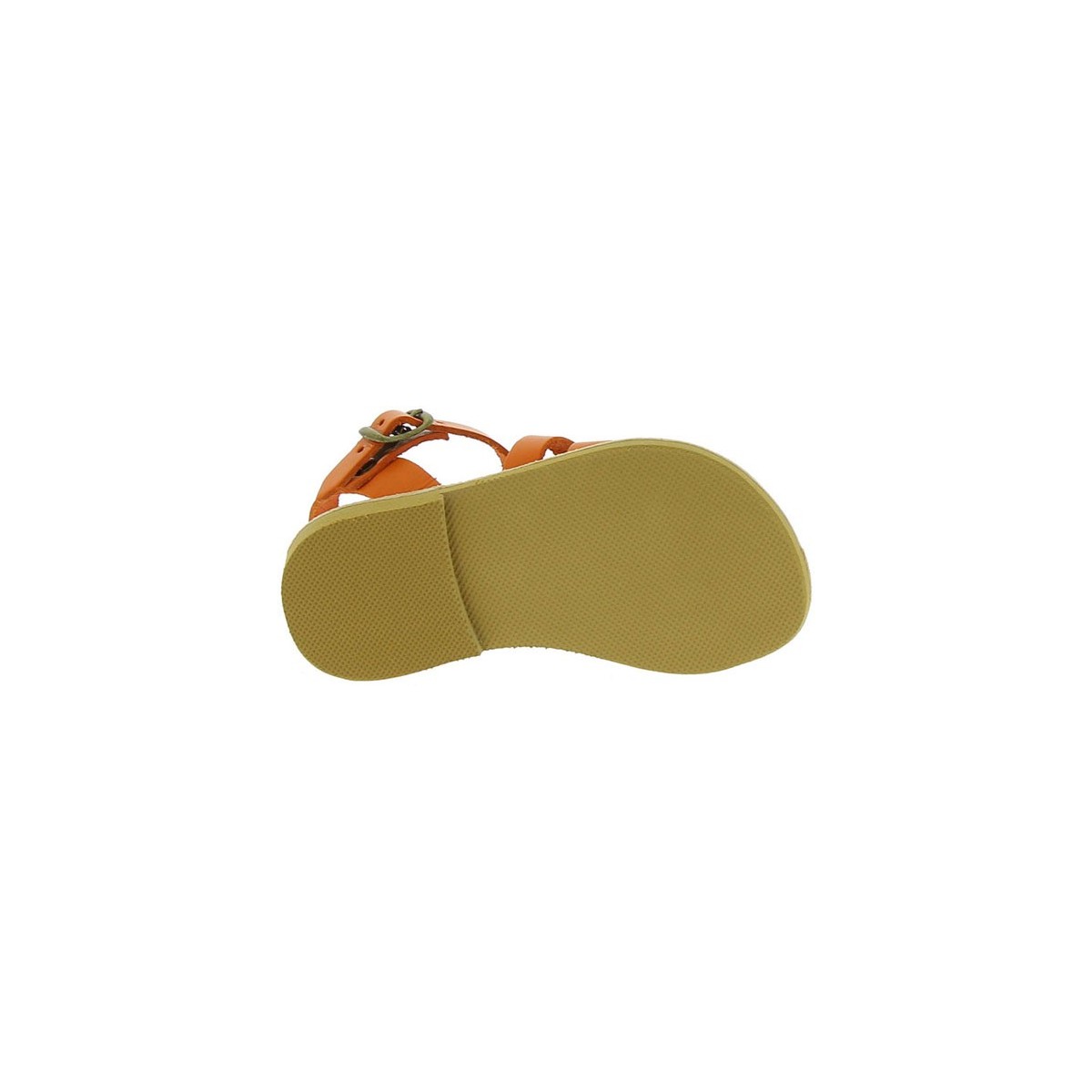 Lartigiano Del Cuoio Sandalo da bambino in pelle di vitello arancione chiusura con fibbia Online