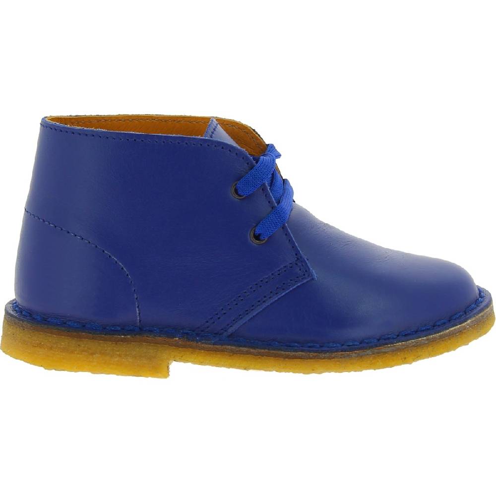 Lartigiano Del Cuoio Polacchine bambino bambina in vera pelle blu fatte a mano in Italia In Vendita