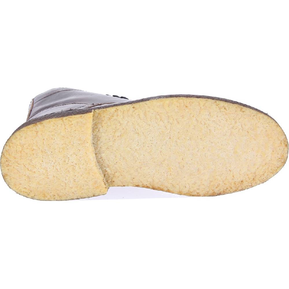 Lartigiano Del Cuoio Stivaletti da donna in pelle marrone scuro con fodera invernale Italia