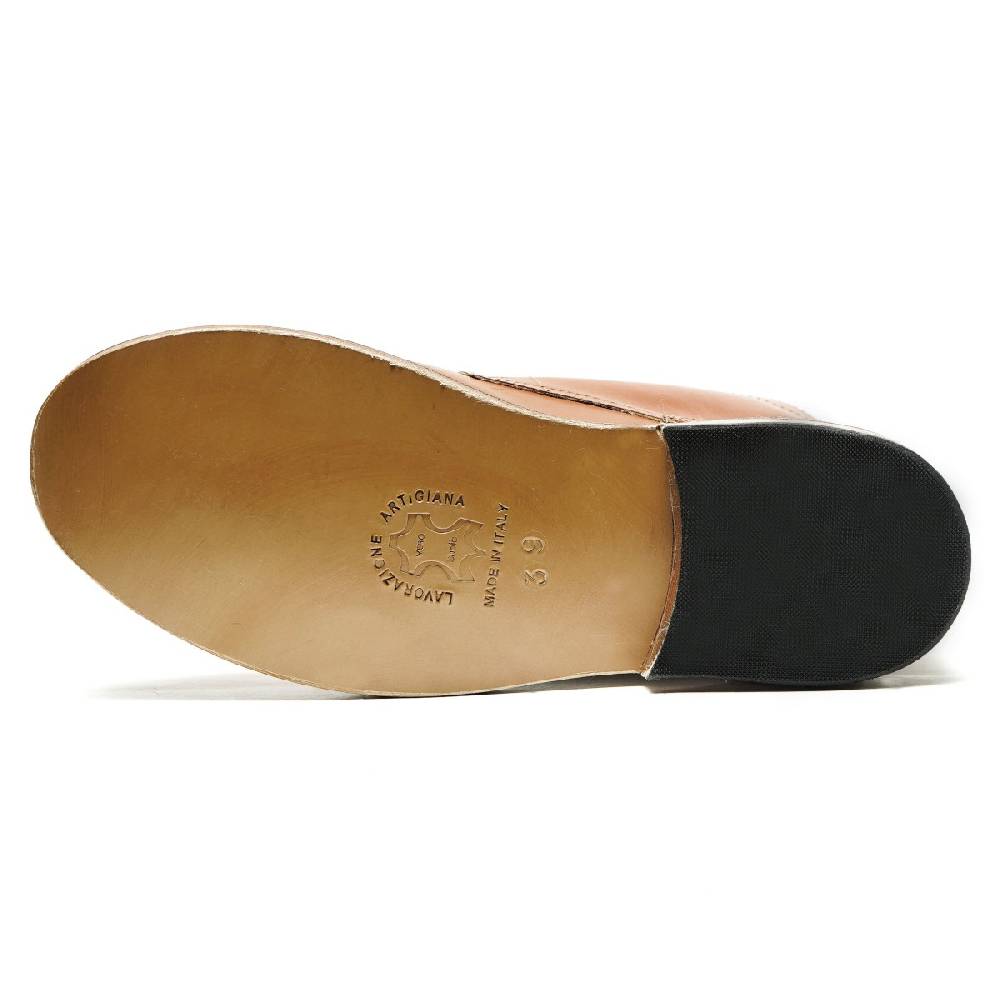 Lartigiano Del Cuoio Stivaletti da donna in pelle color cuoio fatte a mano in Italia Pezzi Unici