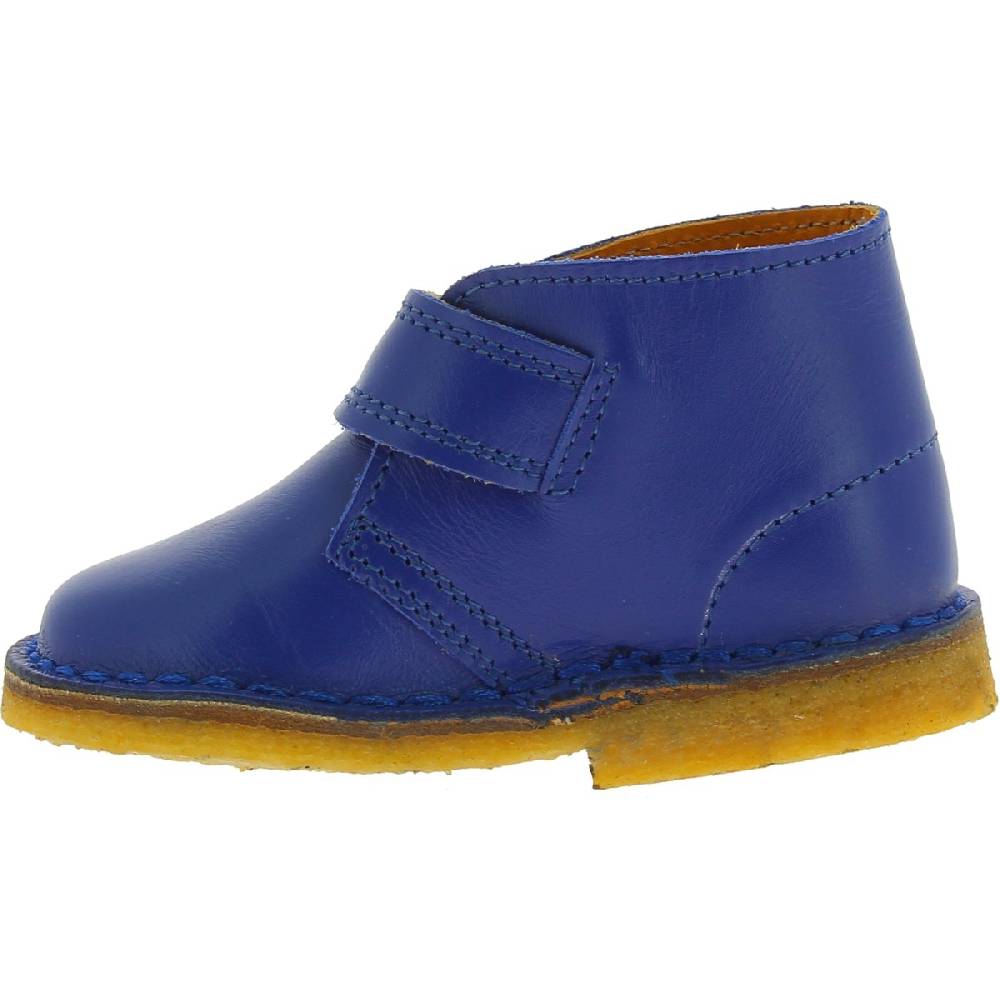 Lartigiano Del Cuoio Scarpe artigianali bambino in pelle blu fatte a mano in Italia Vendita Calda