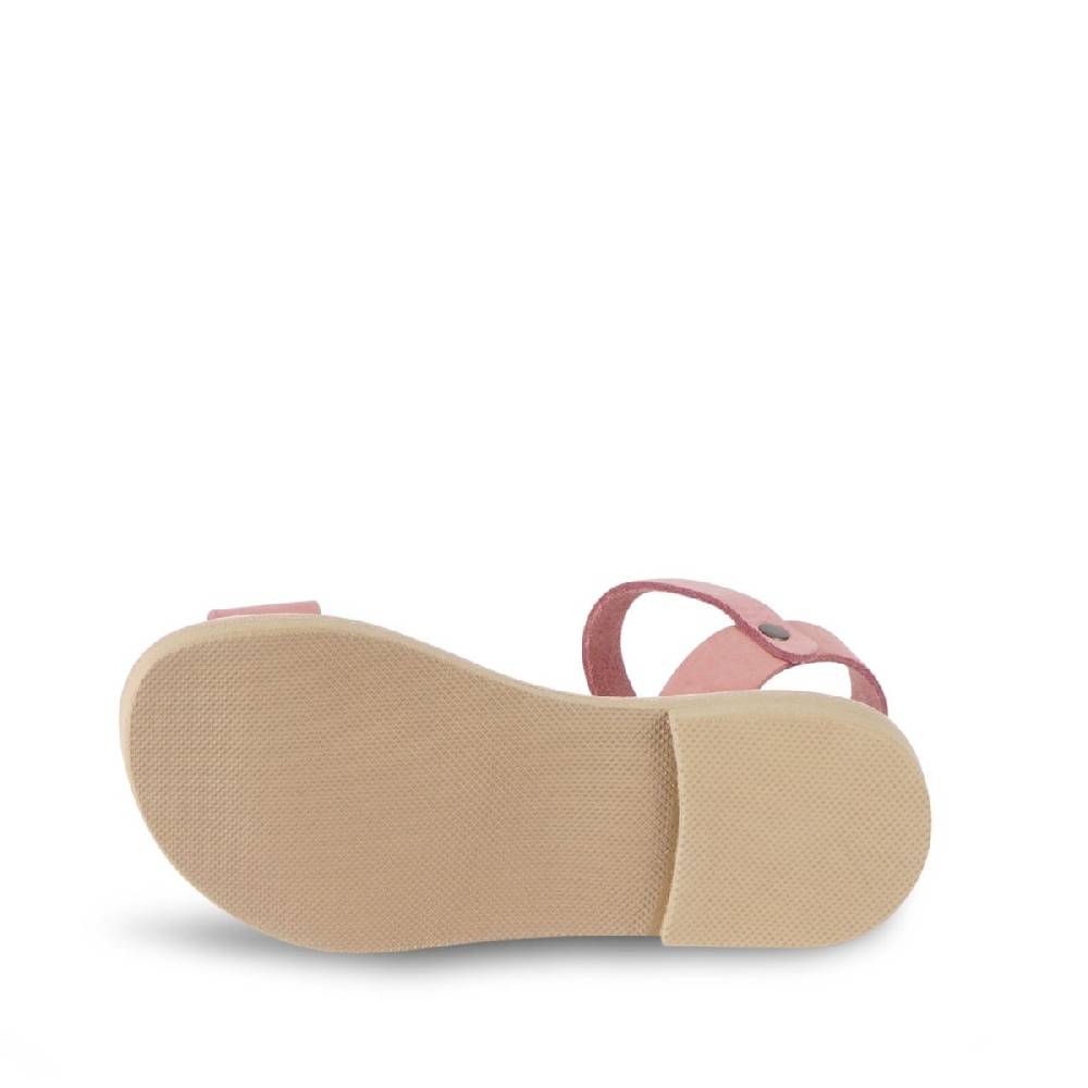 Lartigiano Del Cuoio Sandali infradito da bambina in pelle nubuk rosa chiusura con fibbia Vendita Economica