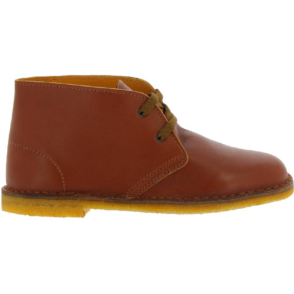Lartigiano Del Cuoio Scarpe polacchine da bambino in pelle marrone fatte a mano in Italia In Saldo
