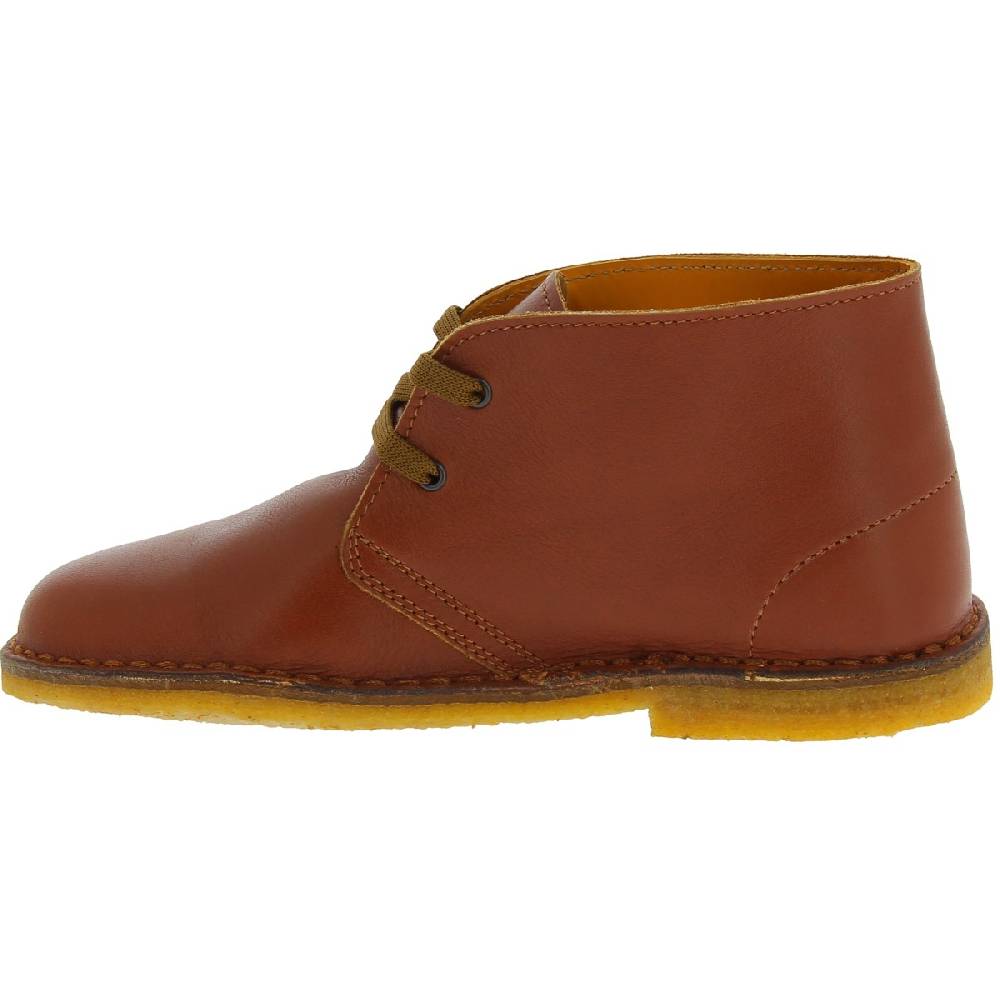 Lartigiano Del Cuoio Scarpe polacchine da bambino in pelle marrone fatte a mano in Italia In Saldo