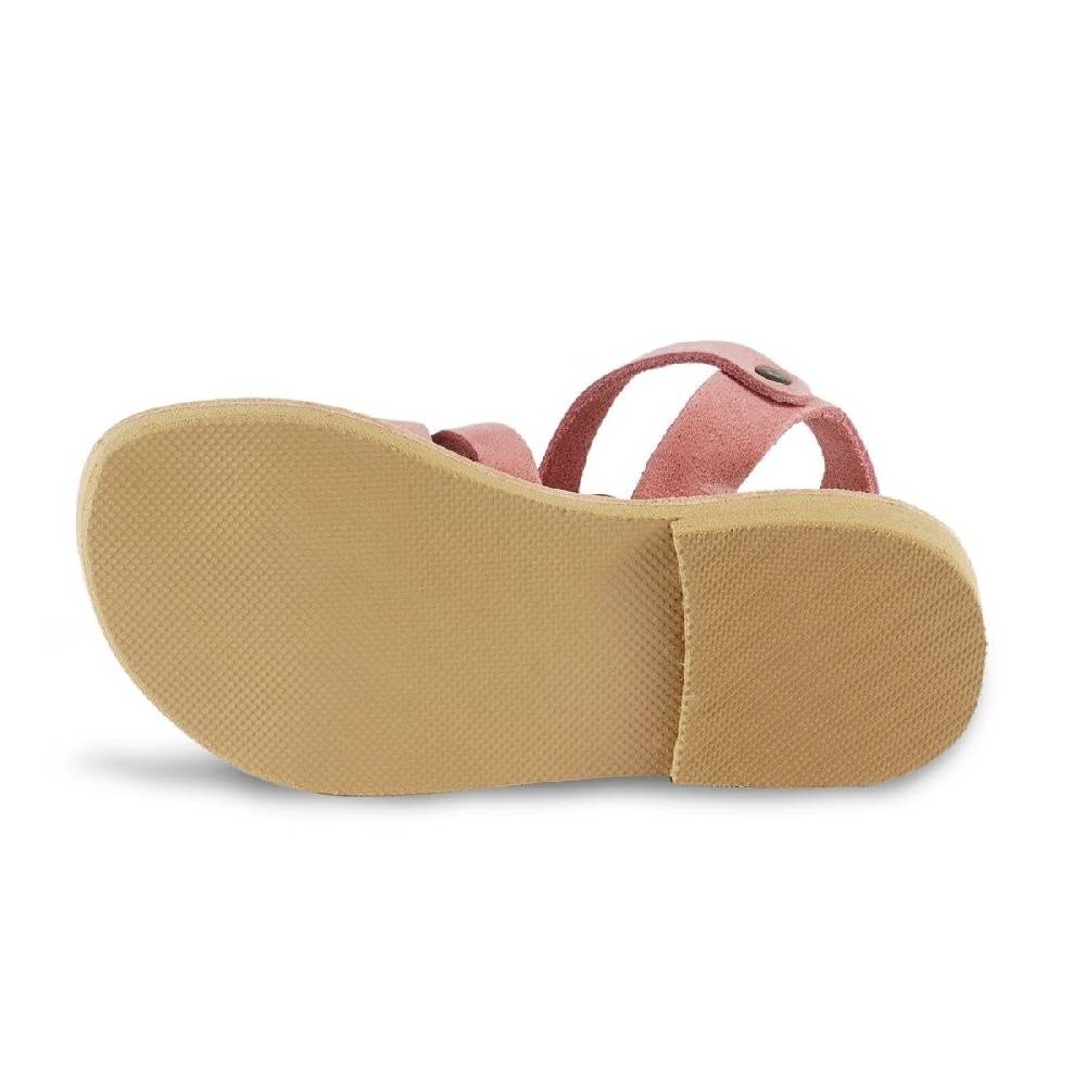 Lartigiano Del Cuoio Sandalo da bambina in morbida pelle nubuck rosa chiusura con fibbia 2025