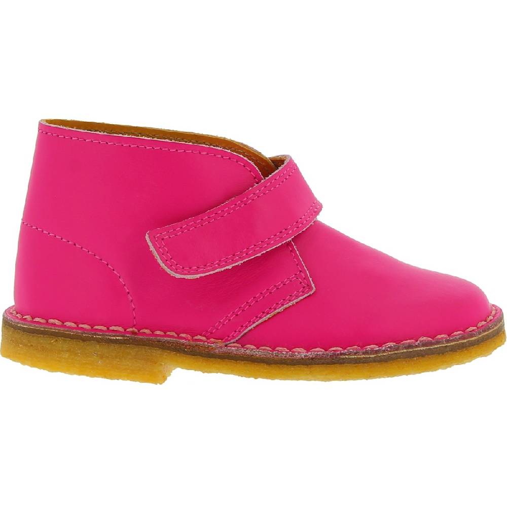 Lartigiano Del Cuoio Scarponcini da bambina in vera pelle rosa fatti a mano in Italia Nuovo