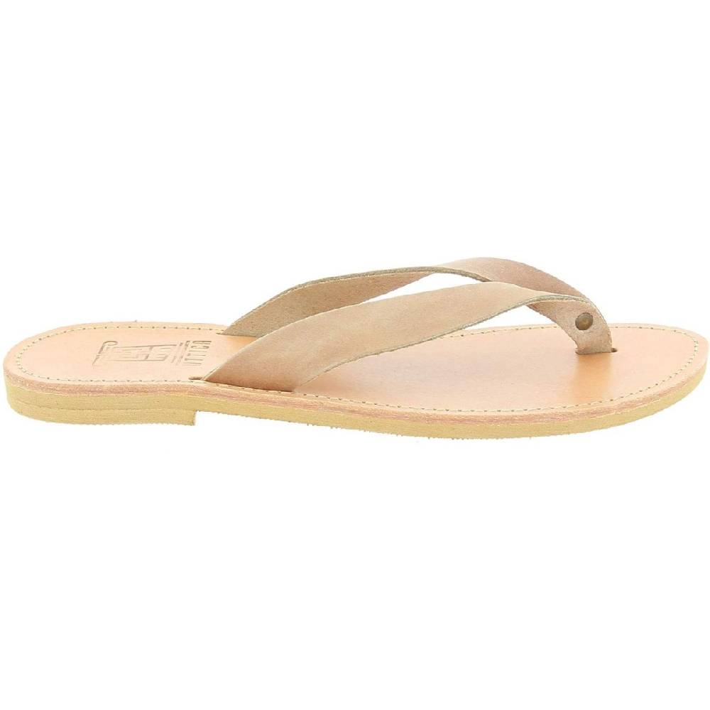 Lartigiano Del Cuoio Sandali infradito slip-on da uomo in pelle nabuk nude fatti a mano Soddisfazione Garantita