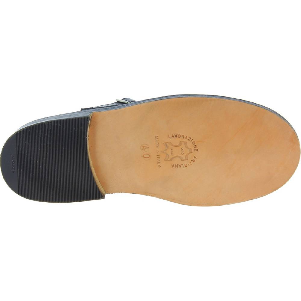 Lartigiano Del Cuoio Scarpe occhio di bue da adulto in pelle nera fatte a mano in Italia Novità