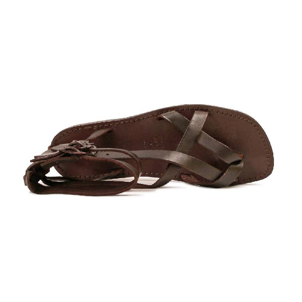 Lartigiano Del Cuoio Sandali gladiatore uomo in pelle color Testa di Moro Economico