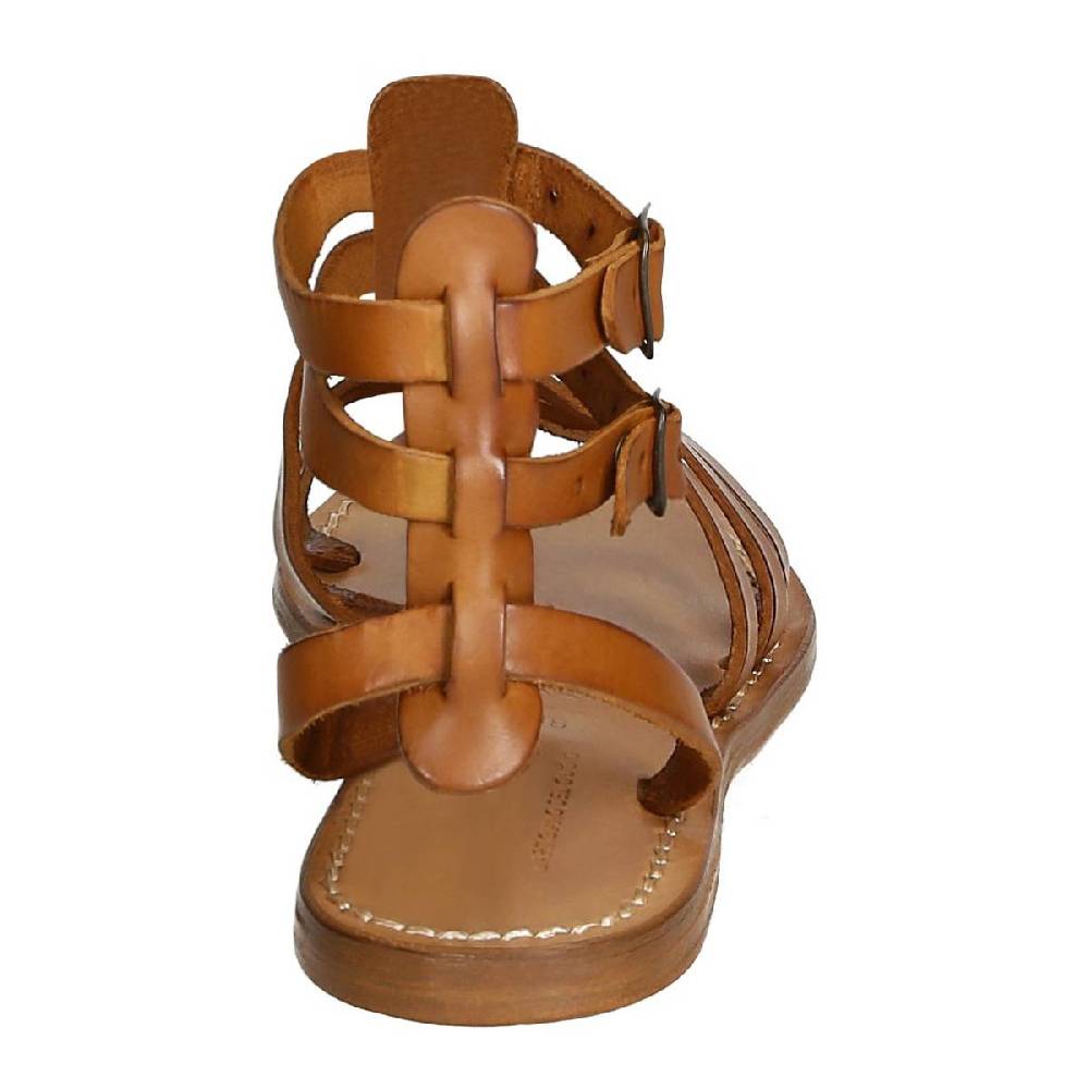 Lartigiano Del Cuoio Sandali gladiatore in pelle colore cuoio antico fatti a mano in Italia Outlet