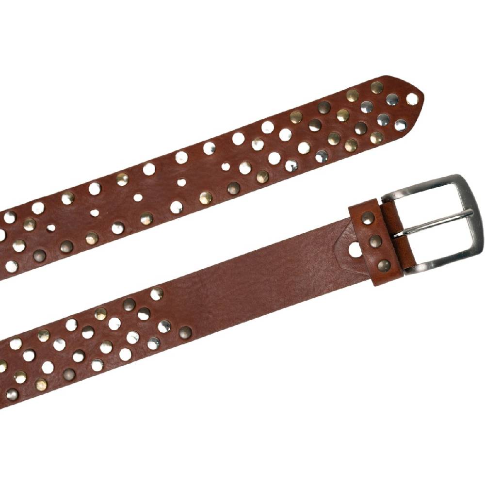 Lartigiano Del Cuoio Cintura in cuoio con borchie in metallo unisex Moda