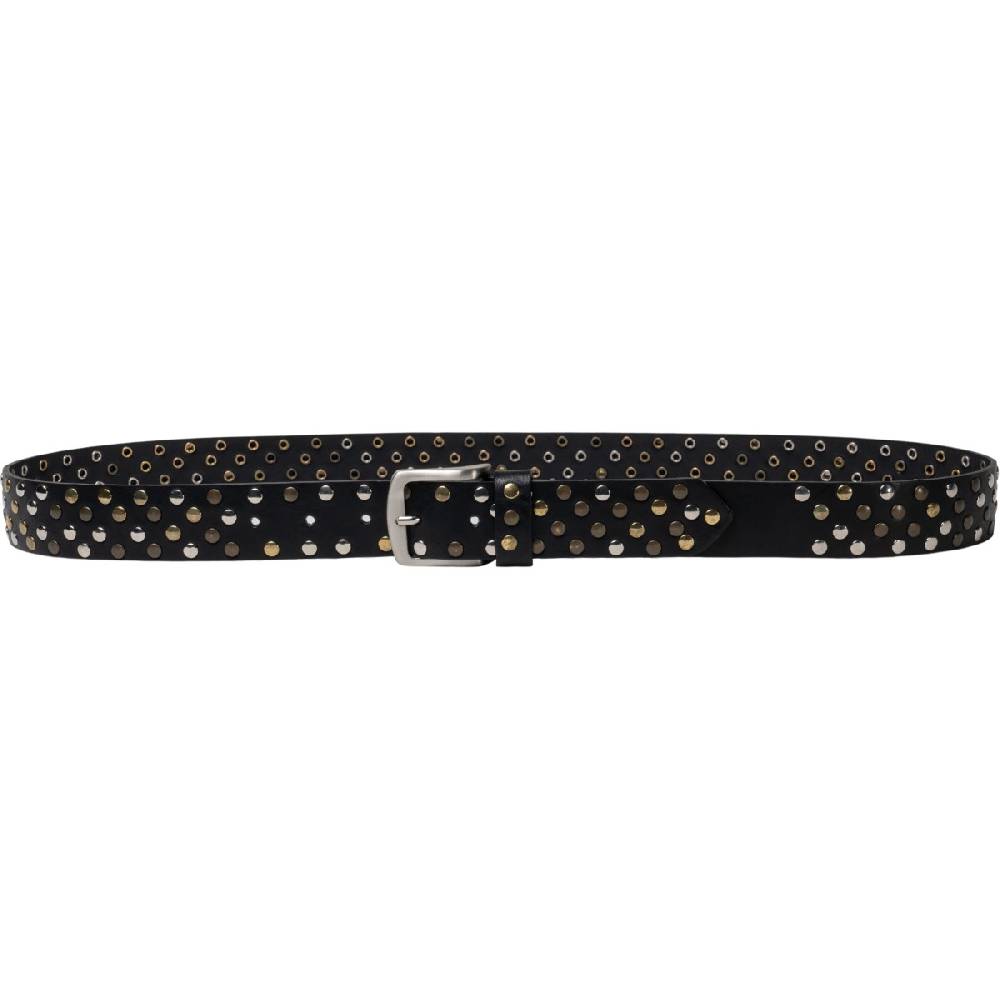 Lartigiano Del Cuoio Cintura in pelle nera con borchie metalliche unisex Italy