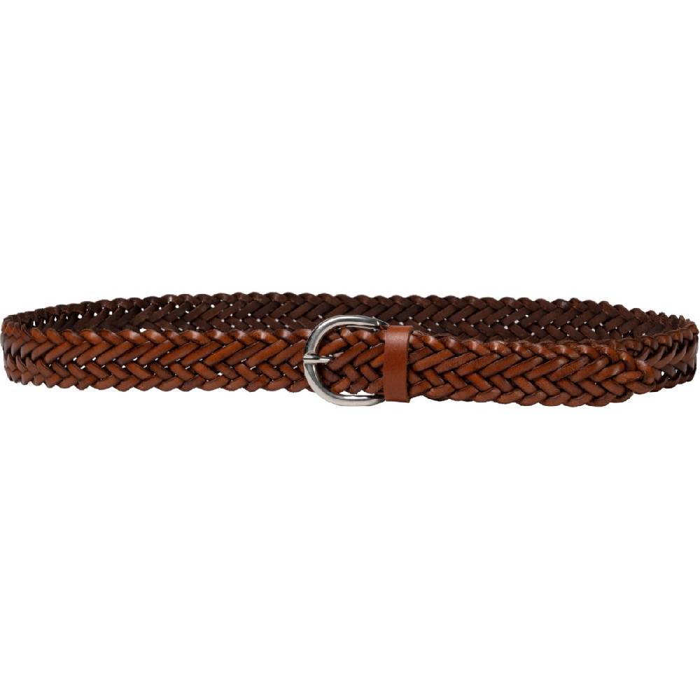 Lartigiano Del Cuoio Cintura da donna intrecciata a mano in cuoio con fibbia arrotondata in metallo Shopping Online