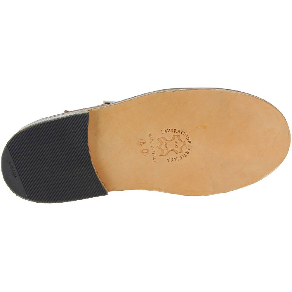 Lartigiano Del Cuoio Scarpe con occhietti per adulti in pelle marrone fatte a mano in Italia Offerta