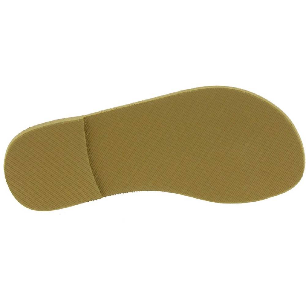 Lartigiano Del Cuoio Sandali infradito a cerchi da donna fatti a mano in pelle di vitello laminata oro Moda