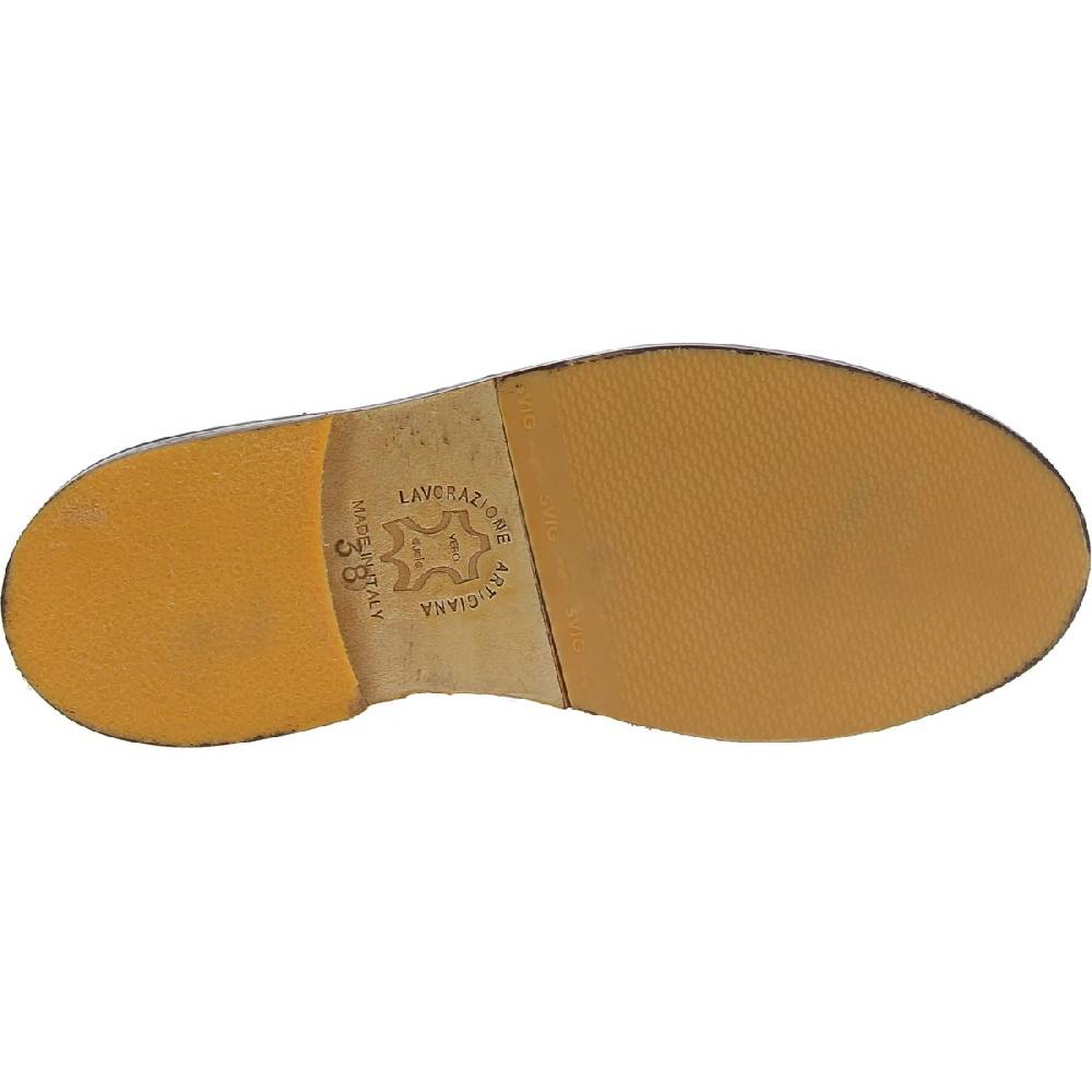 Lartigiano Del Cuoio Polacchine da donna in pelle marrone scuro fatte a mano in Italia Italy