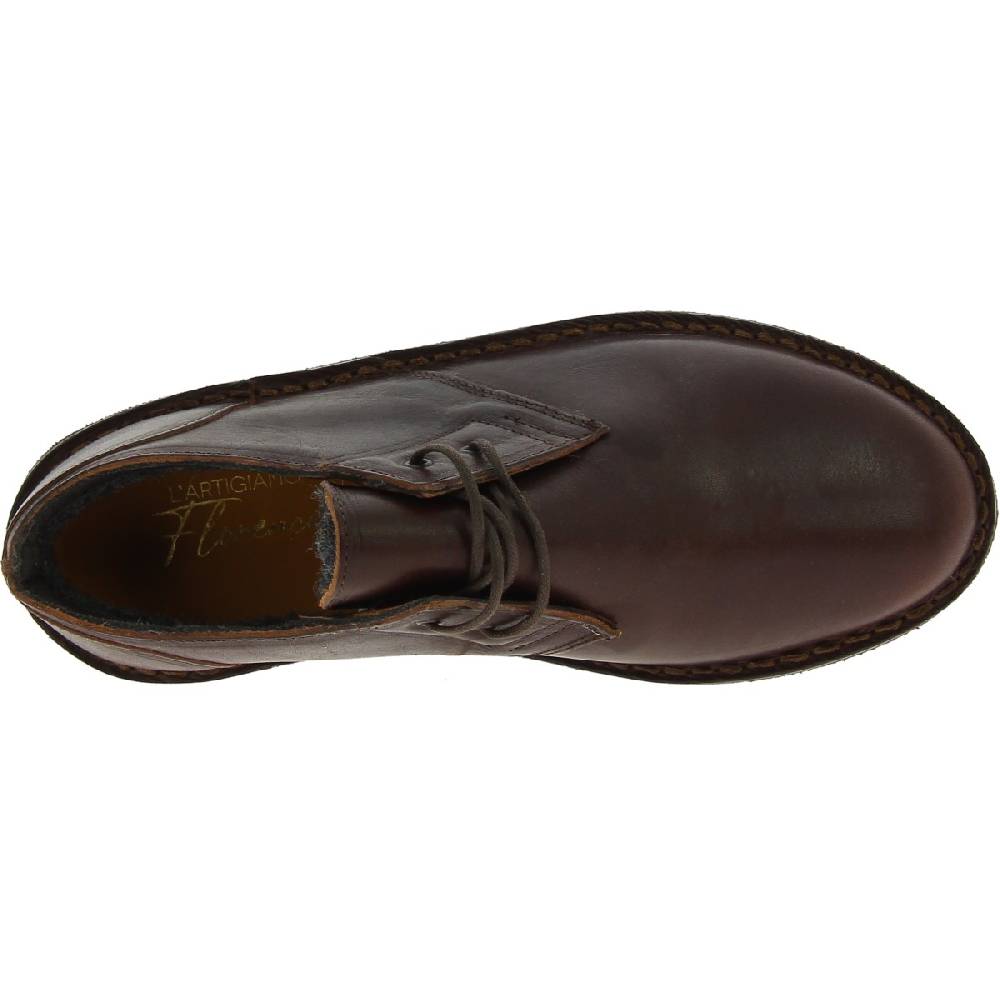 Lartigiano Del Cuoio Scarpe basse da donna in pelle marrone scuro con fodera invernale Spedizione Gratuita