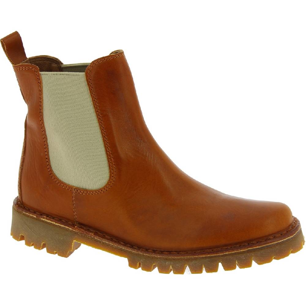 Lartigiano Del Cuoio Stivaletto beatles donna in pelle marrone e suola Vibram Novità