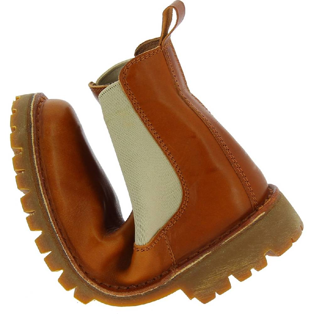 Lartigiano Del Cuoio Stivaletto beatles donna in pelle marrone e suola Vibram Novità