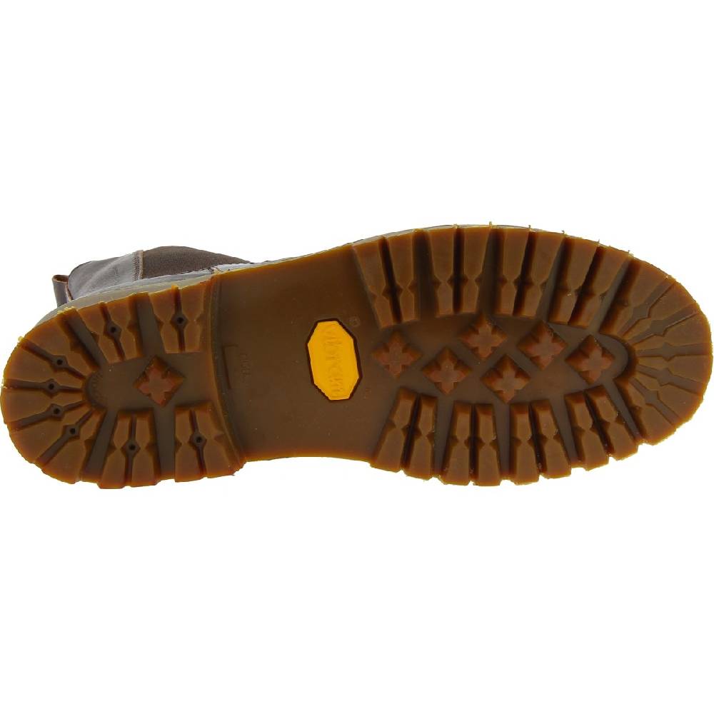 Lartigiano Del Cuoio Stivaletto beatles in pelle marrone scuro e suola Vibram Vendite Flash