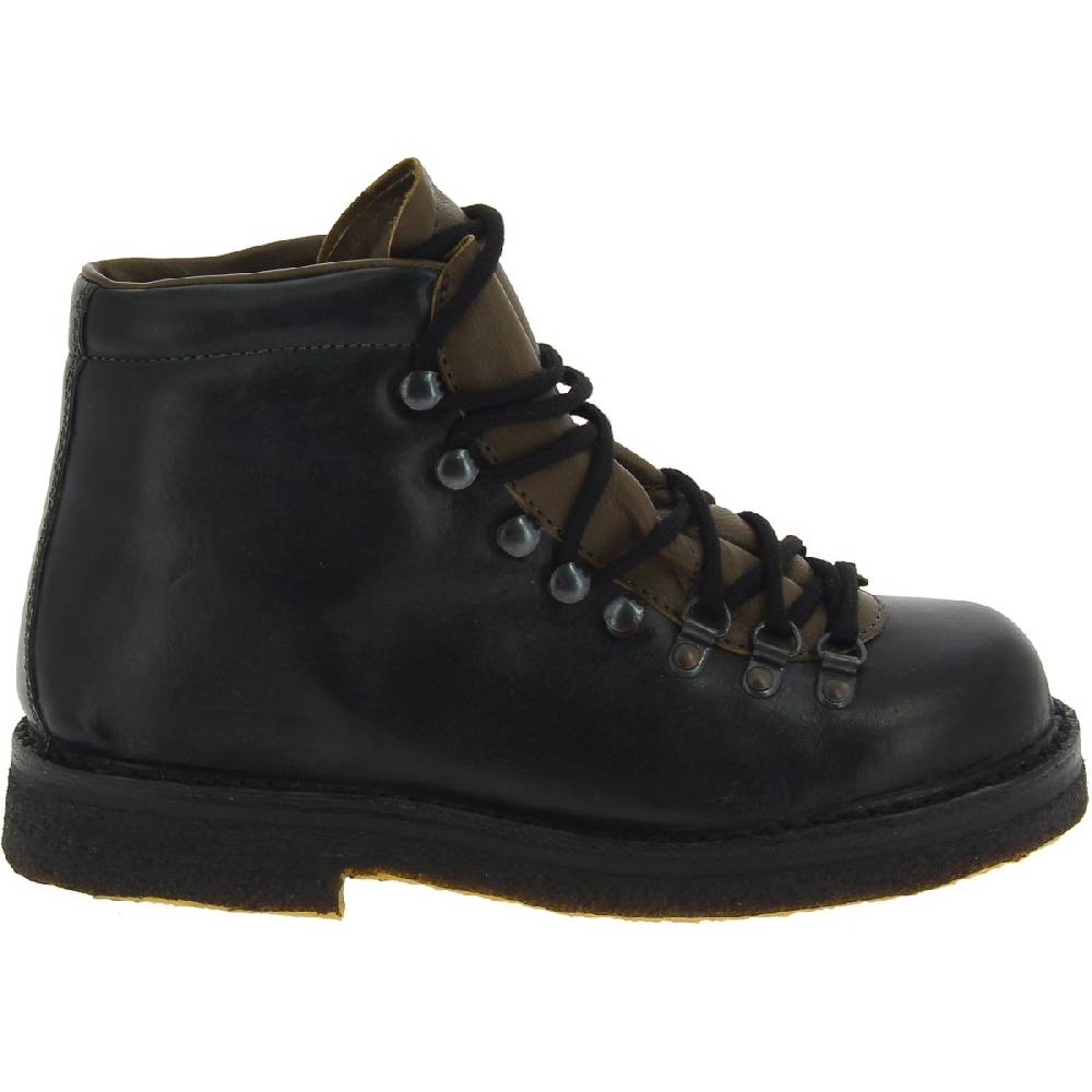 Lartigiano Del Cuoio Stivale da montagna donna color nero con suola in caucciù Negozio