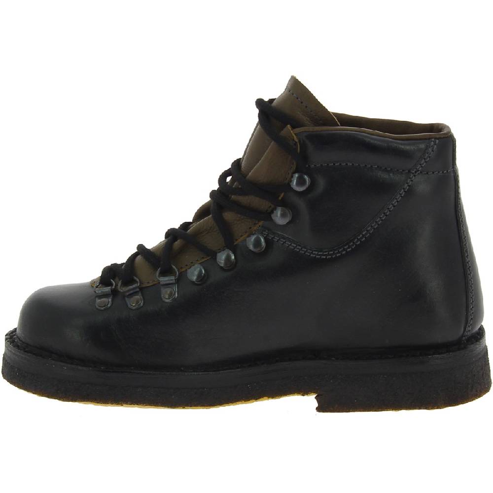 Lartigiano Del Cuoio Stivale da montagna donna color nero con suola in caucciù Negozio