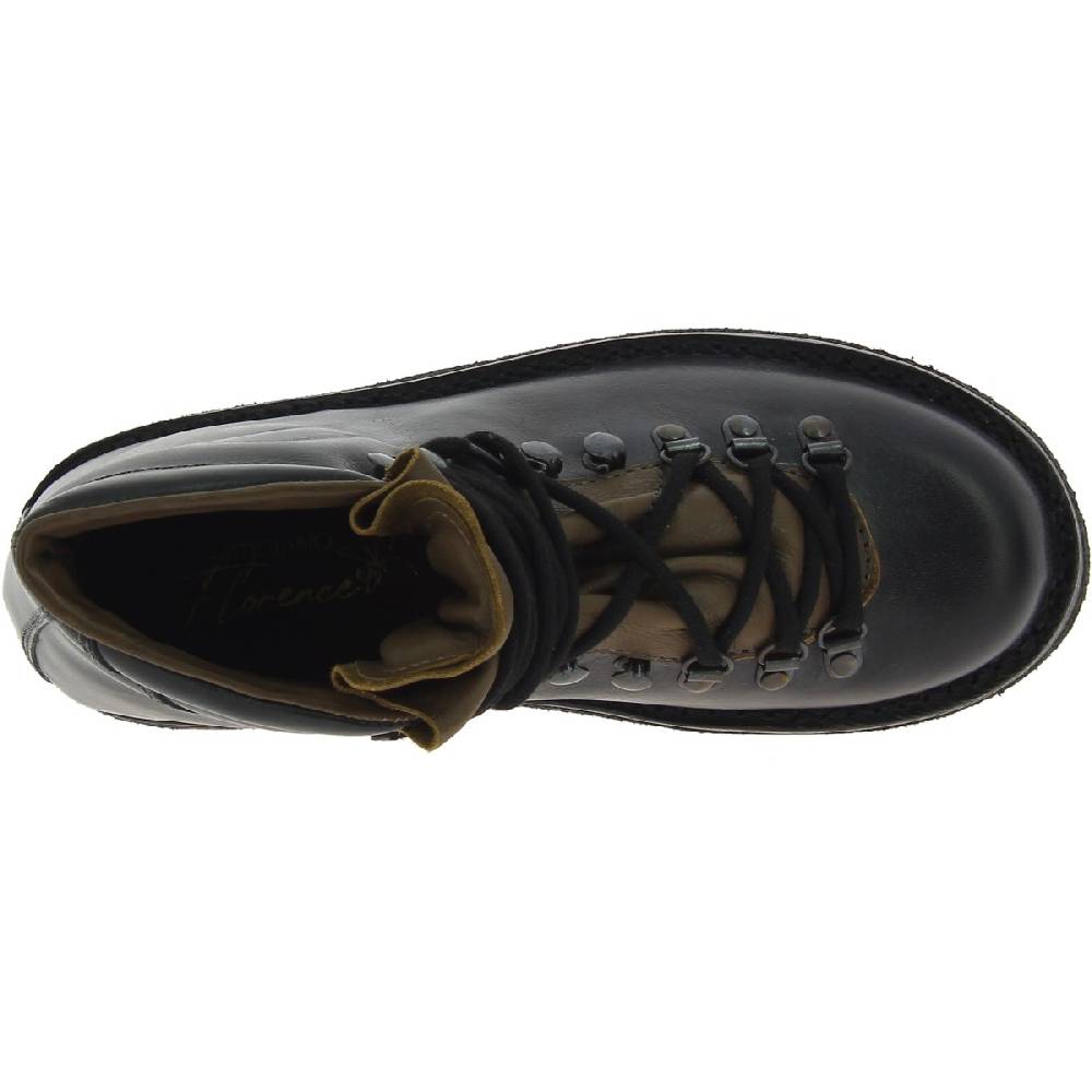 Lartigiano Del Cuoio Stivale da montagna donna color nero con suola in caucciù Negozio