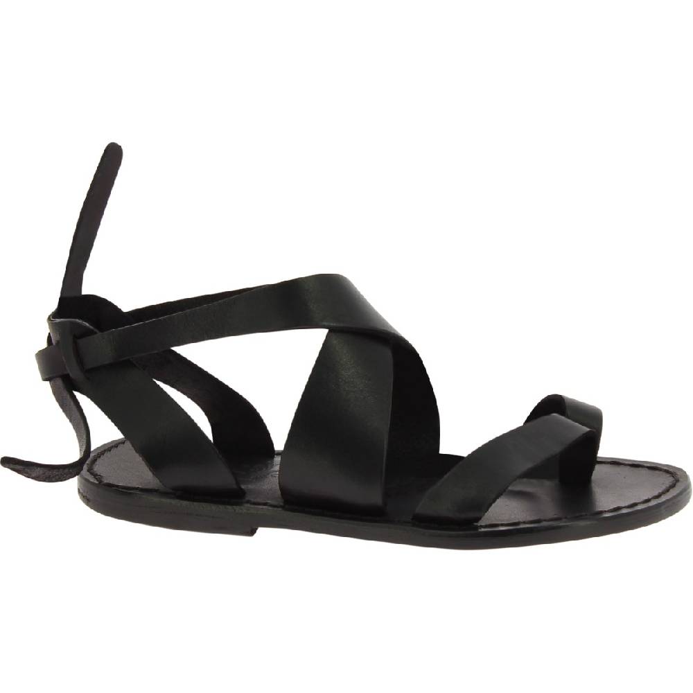 Lartigiano Del Cuoio Sandali donna in pelle colore nero fatti a mano in Italia Cyber Monday