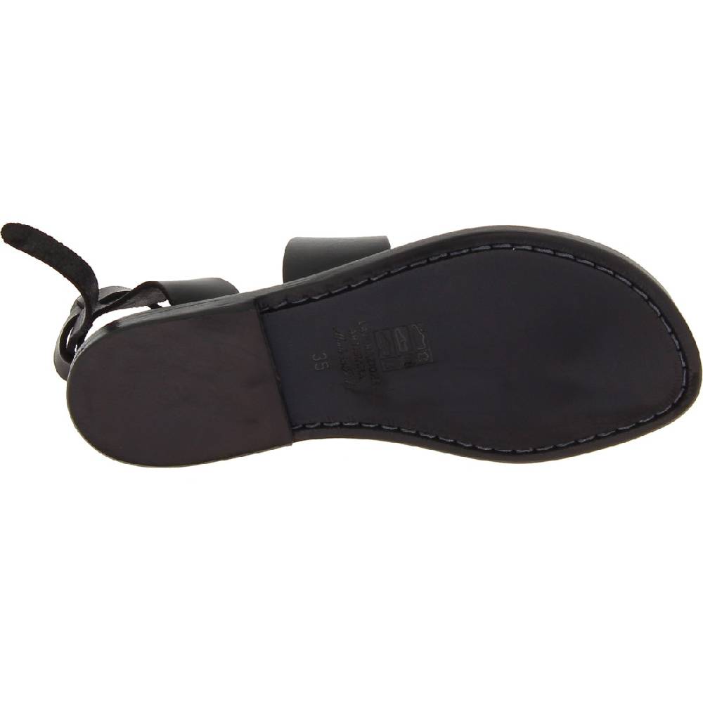 Lartigiano Del Cuoio Sandali donna in pelle colore nero fatti a mano in Italia Cyber Monday