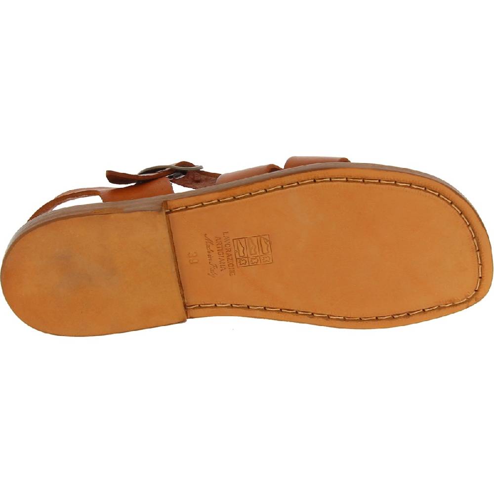 Lartigiano Del Cuoio Sandali da uomo in pelle color cuoio fatti a mano in Italia Offerta Pasqua