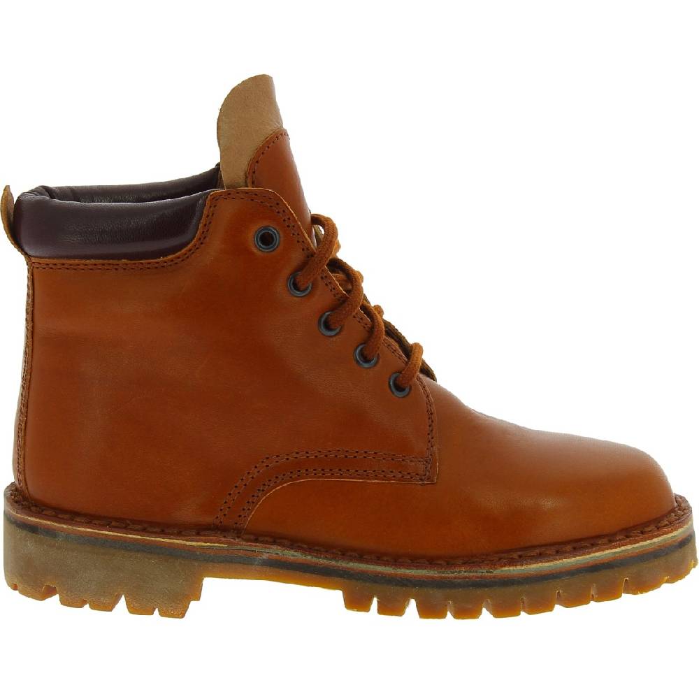 Lartigiano Del Cuoio Stivaletti donna artigianali in pelle marrone e suola Vibram Offerta settimanale