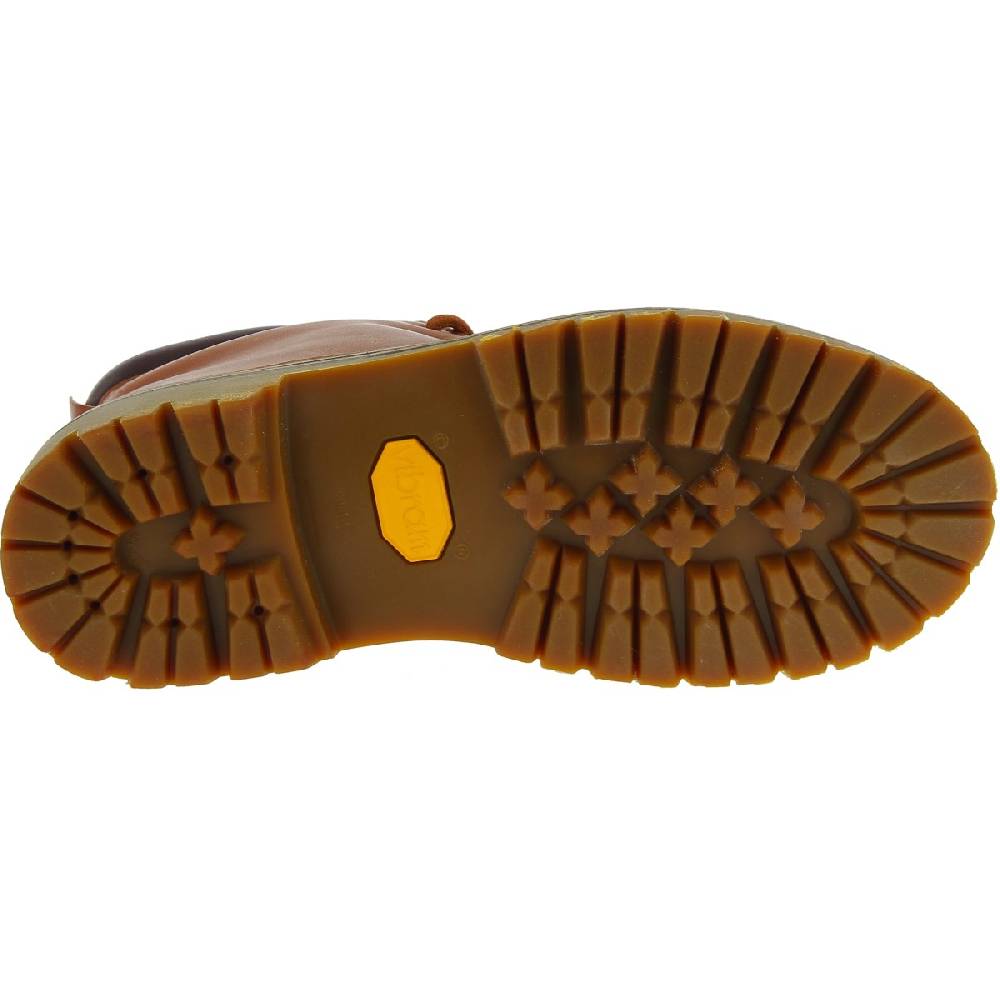 Lartigiano Del Cuoio Stivaletti donna artigianali in pelle marrone e suola Vibram Offerta settimanale