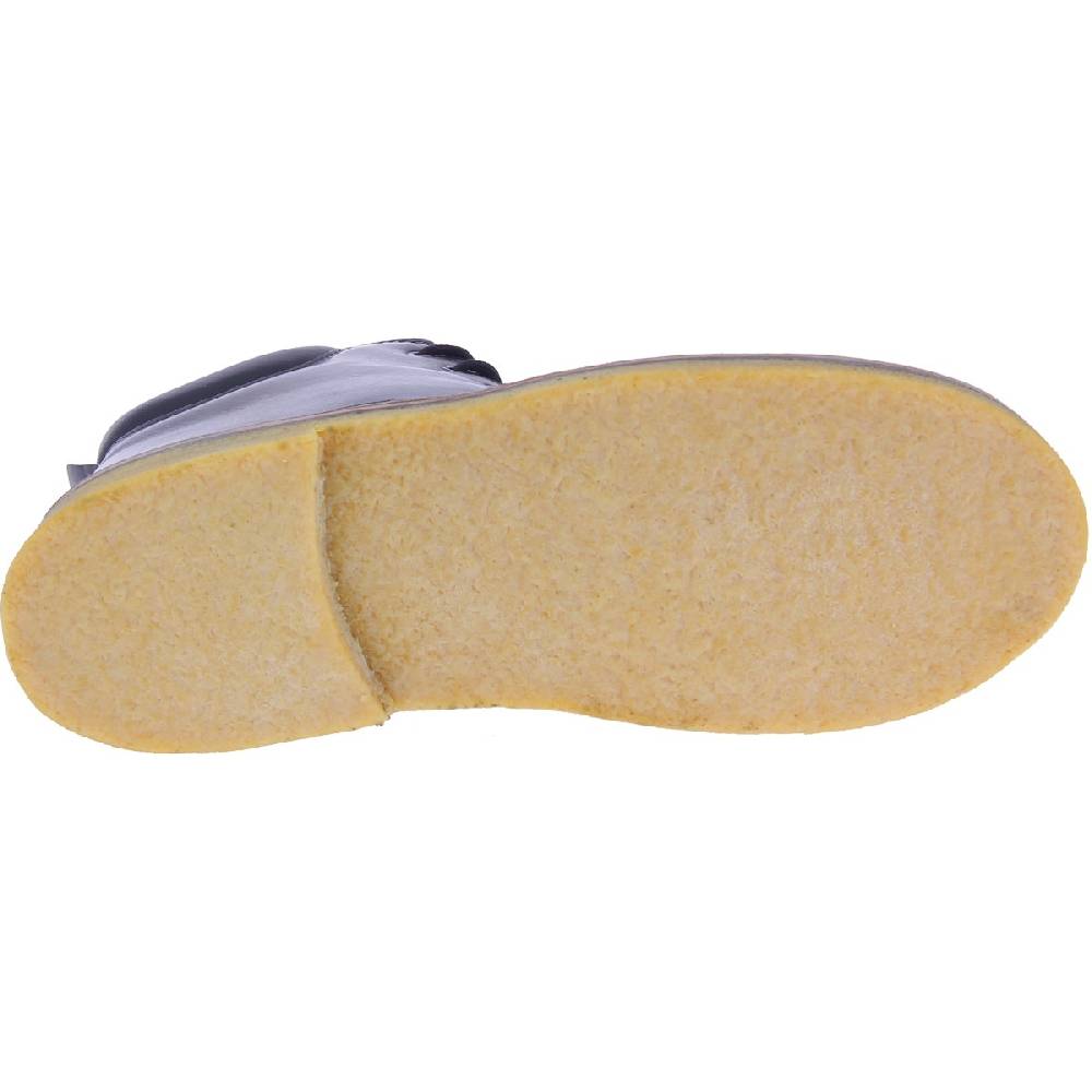 Lartigiano Del Cuoio Stivaletti artigianali in pelle nera conciata al vegetale Ritorno libero