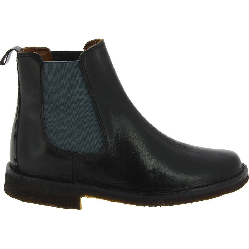 Lartigiano Del Cuoio Stivaletti chelsea donna in pelle nera e suola in para artigianali Rilascio limitato