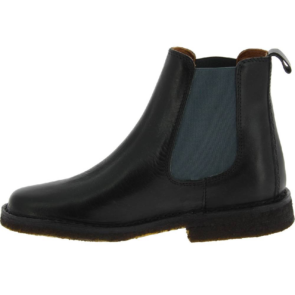 Lartigiano Del Cuoio Stivaletti chelsea donna in pelle nera e suola in para artigianali Rilascio limitato