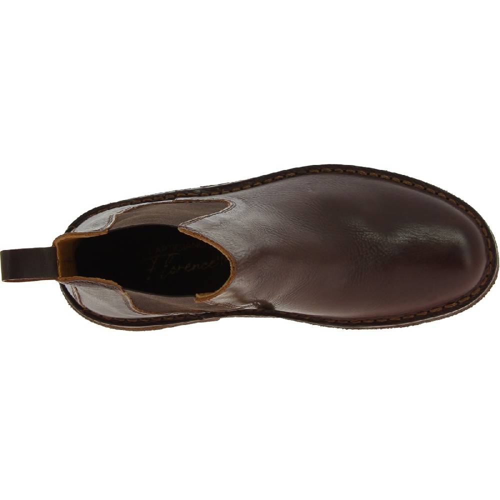 Lartigiano Del Cuoio Stivaletti chelsea donna in pelle testa di moro e suola in para artigianali ACQUISTA ORA