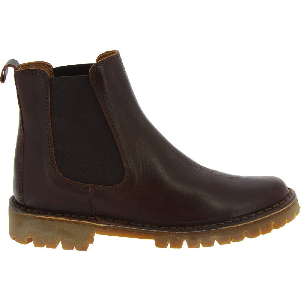 Lartigiano Del Cuoio Stivaletto beatles donna in pelle marrone scuro e suola Vibram Ultimo giorno