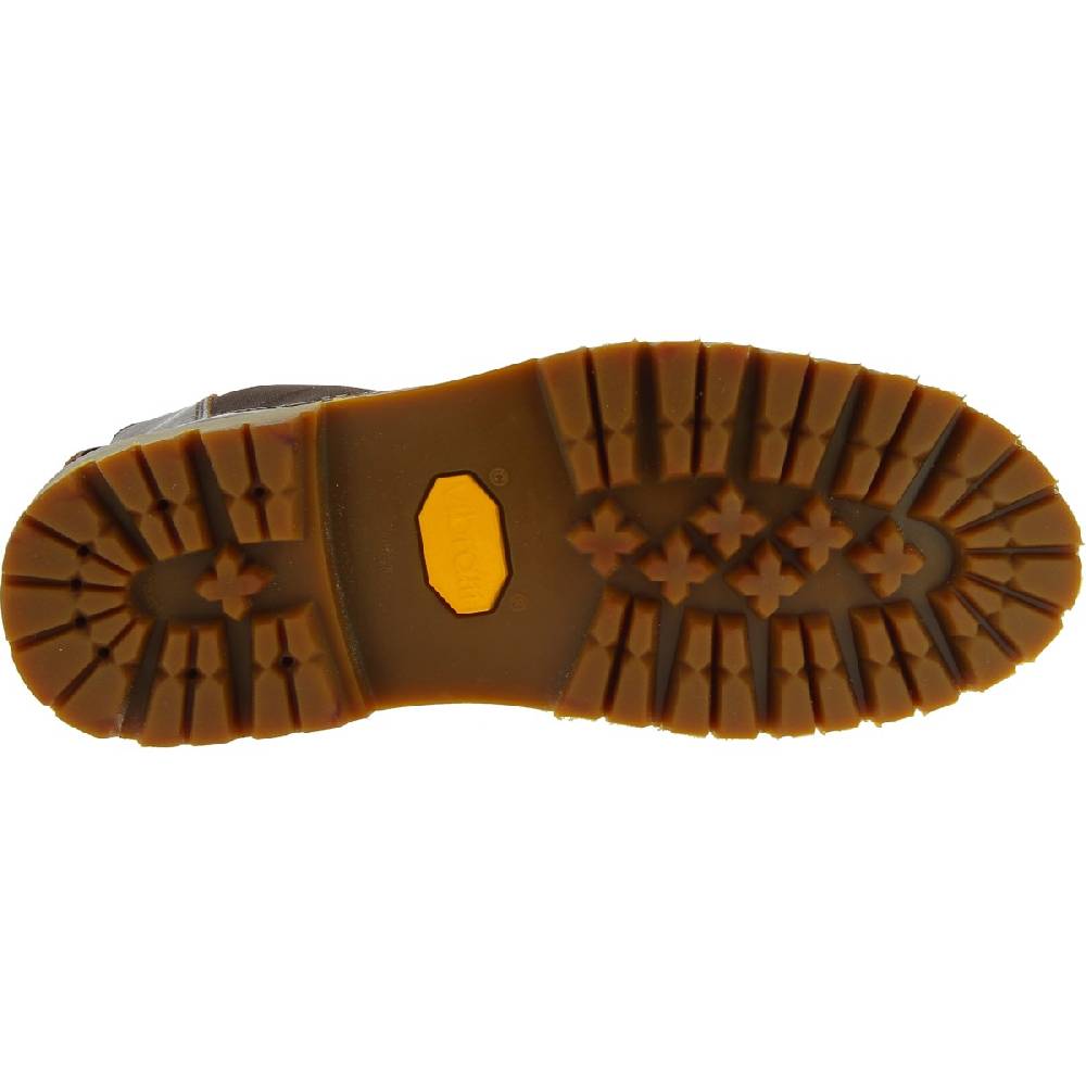 Lartigiano Del Cuoio Stivaletto beatles donna in pelle marrone scuro e suola Vibram Ultimo giorno
