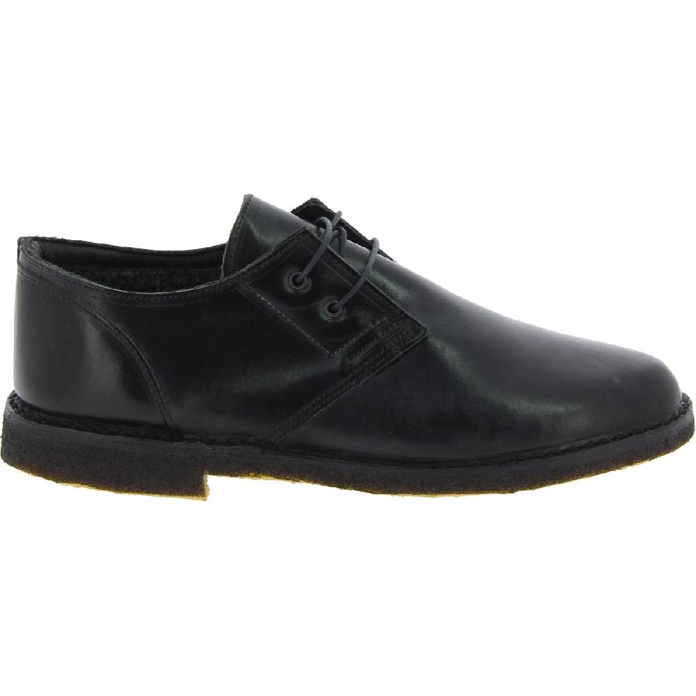 Lartigiano Del Cuoio Scarpe basse da uomo in pelle nera con fodera invernale Fino al 50% di sconto