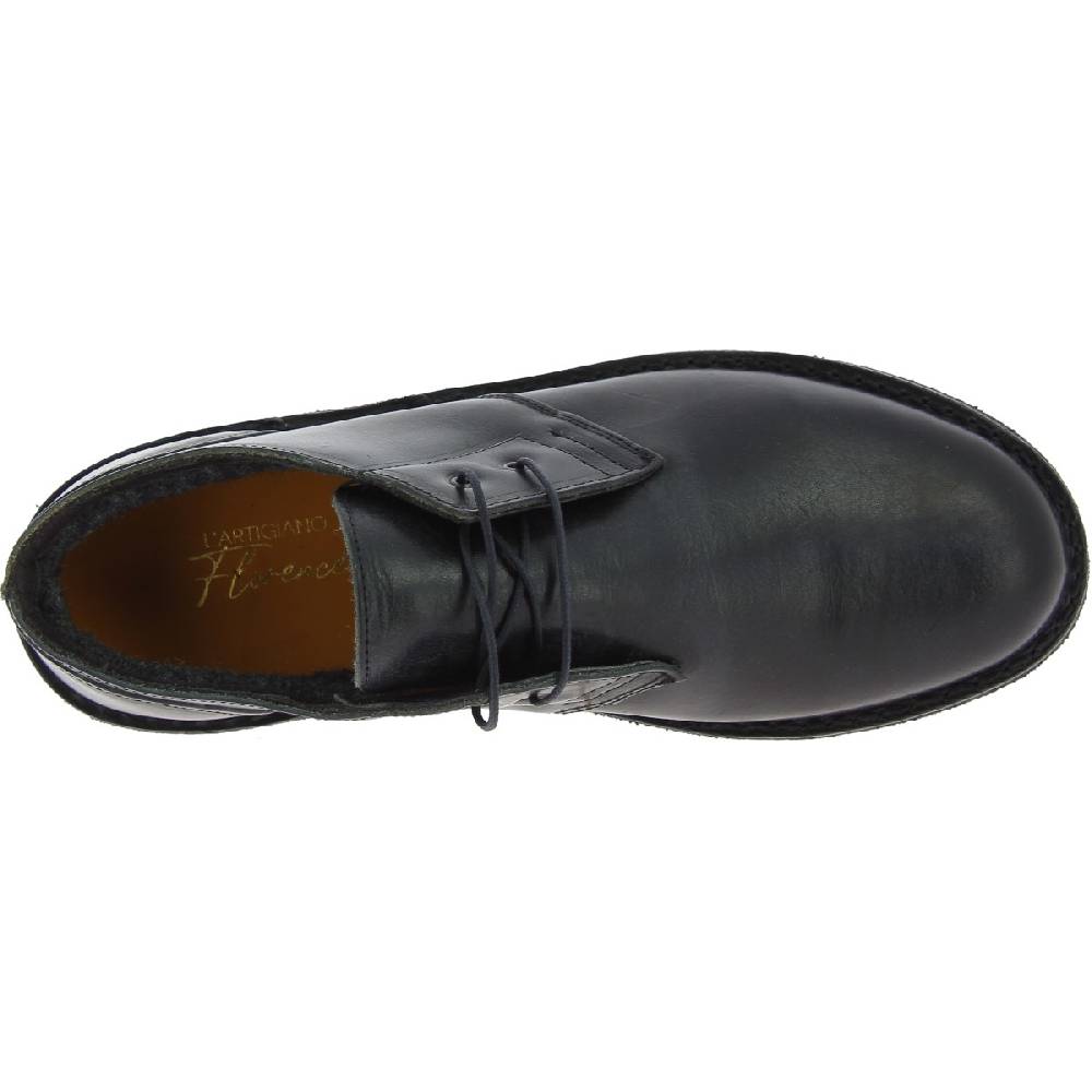 Lartigiano Del Cuoio Scarpe basse da uomo in pelle nera con fodera invernale Fino al 50% di sconto