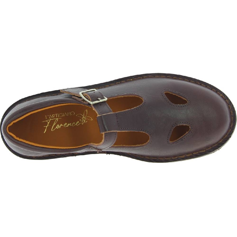 Lartigiano Del Cuoio Scarpe aperte da uomo in pelle marrone scuro fatte a mano in Italia Fino al 65% di sconto