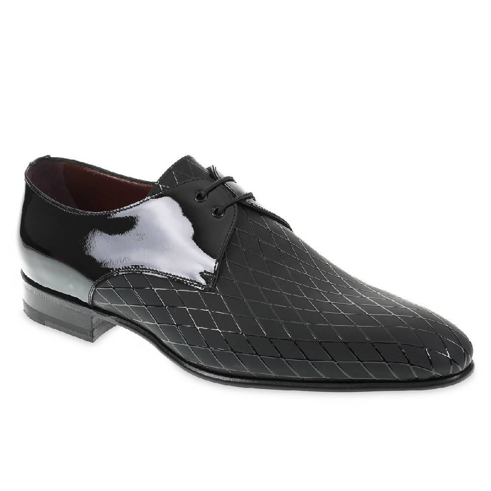 Lartigiano Del Cuoio Scarpe da cerimonia in Vernice Stampata Diamond - Fratelli Borgioli - Artigianalità Italiana Offerta speciale della fabbrica