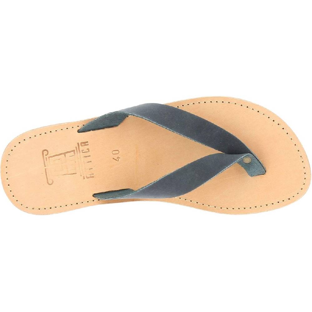Lartigiano Del Cuoio Sandali infradito slip-on da uomo in pelle nabuk nera fatti a mano 50% di sconto con spedizione gratuita