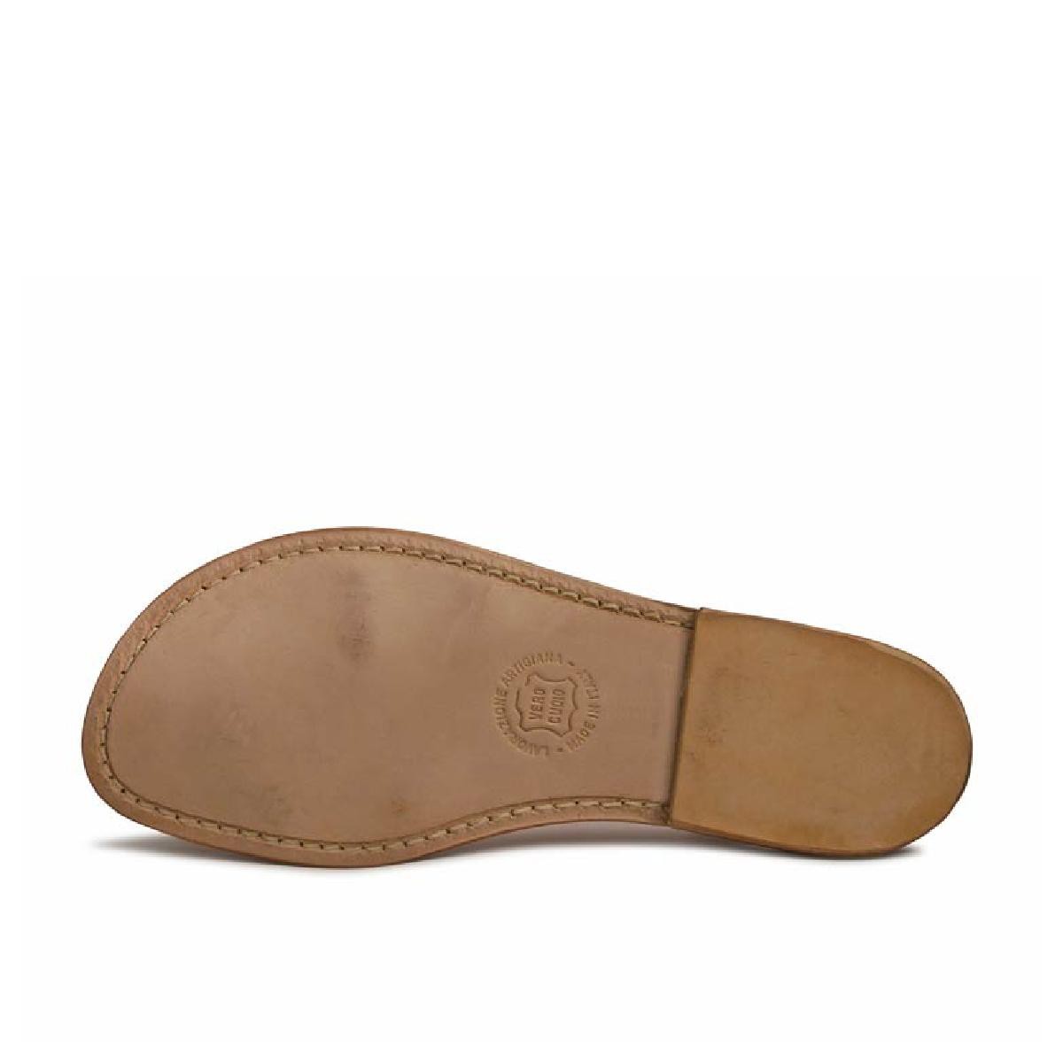 Lartigiano Del Cuoio Sandali gladiatore fatti a mano in pelle laminata bronzo Promozione