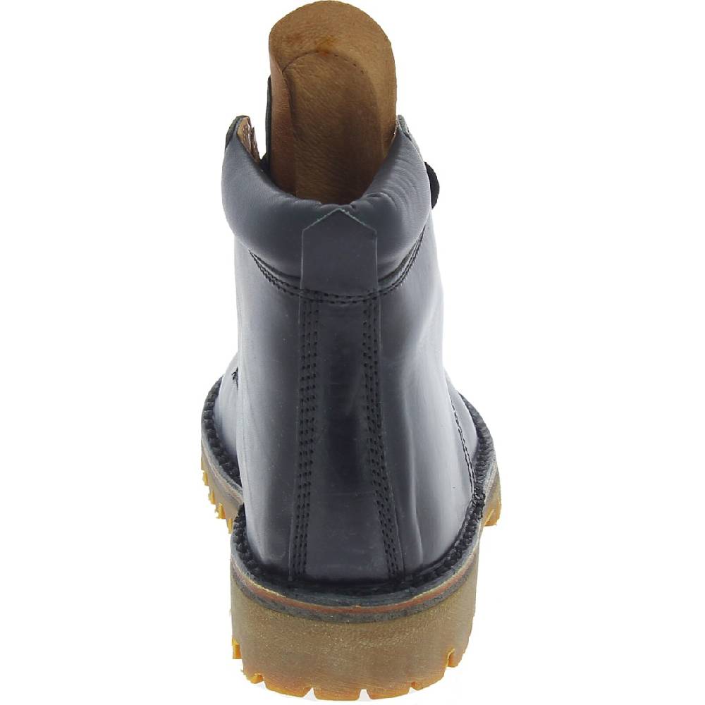 Lartigiano Del Cuoio Stivaletti donna artigianali in pelle nero con suola Vibram Qualità Garantita
