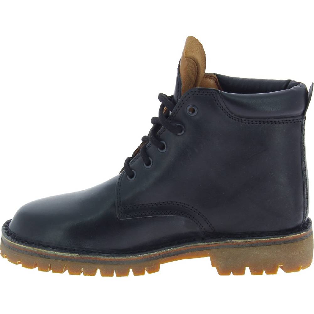 Lartigiano Del Cuoio Stivaletti donna artigianali in pelle nero con suola Vibram Qualità Garantita