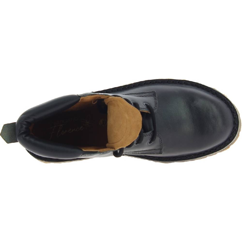 Lartigiano Del Cuoio Stivaletti donna artigianali in pelle nero con suola Vibram Qualità Garantita